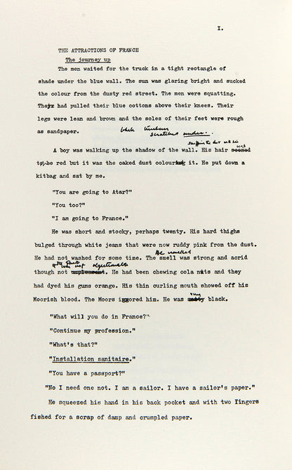 A limited first edition of Bruce Chatwin's The Attractions of France.
