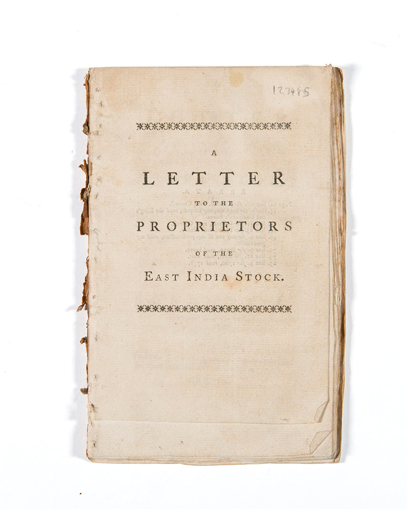A Letter to the Proprietors of the East India Stock, from Lord Clive.