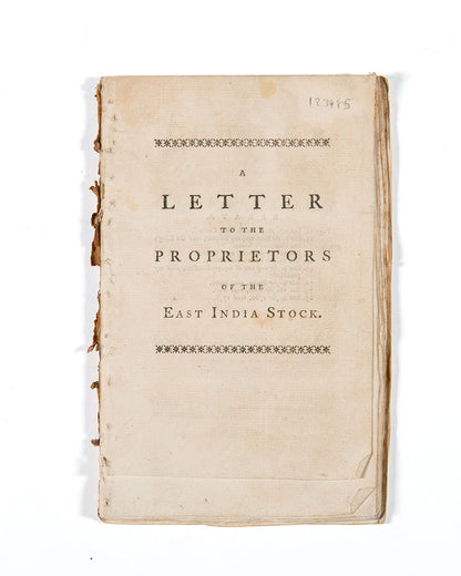 A Letter to the Proprietors of the East India Stock, from Lord Clive.