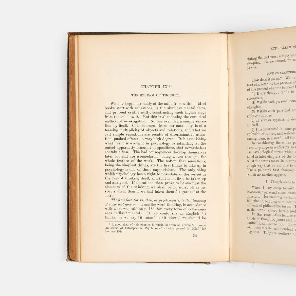 First edition, first printing of the founding text of modern psychology