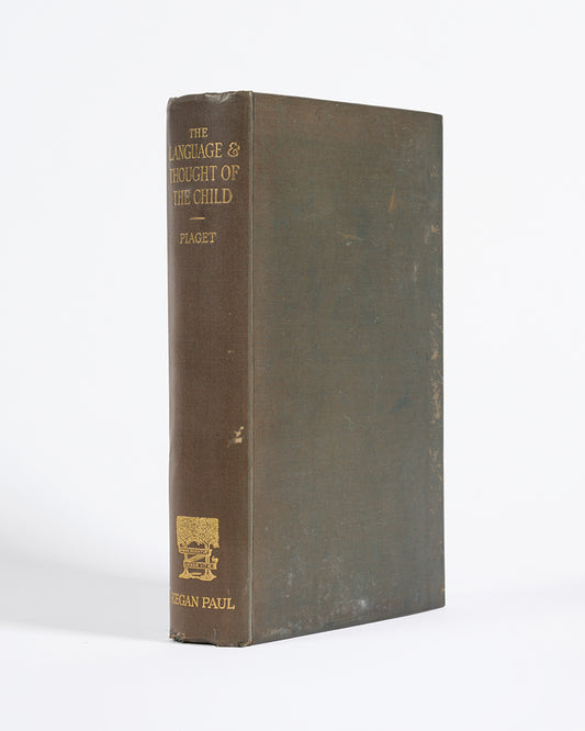First edition in English of The Language & Thought of the Child by Jean Piaget, the pioneering Swiss psychologist who specialised in the field of child development