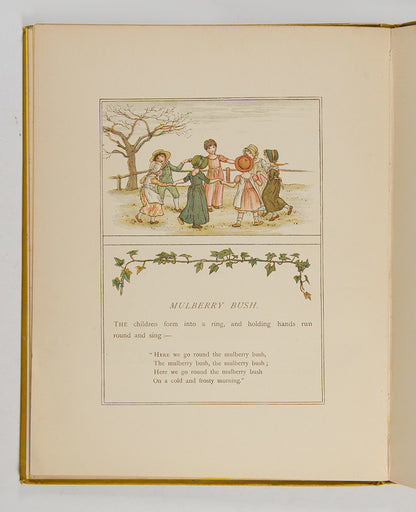 A lovely copy of Kate Greenaway's Book of Games in very good condition with bright, colourful illustrations. 