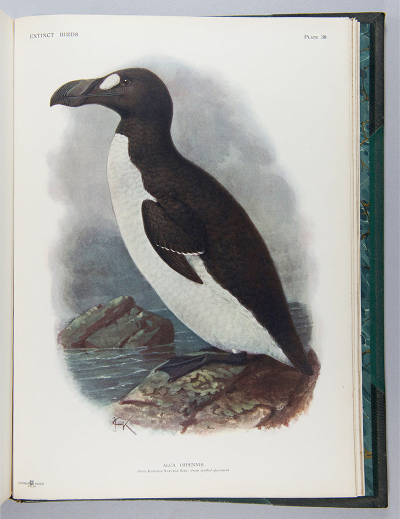 First edition of Lionel Walter Rothschild's important book Extinct Birds, one of the limited edition of 300 numbered and signed copies.