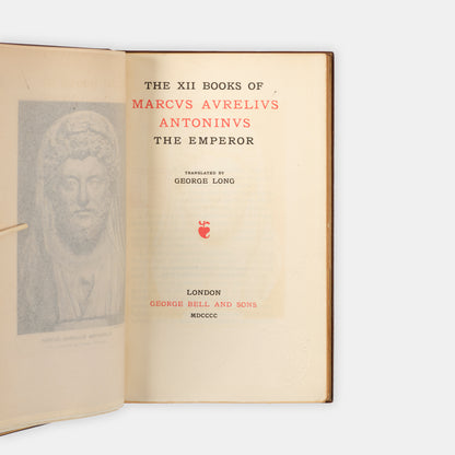 A beautiful edition of Marcus Aurelius' meditations in English translation, finely bound by Riviere & Son