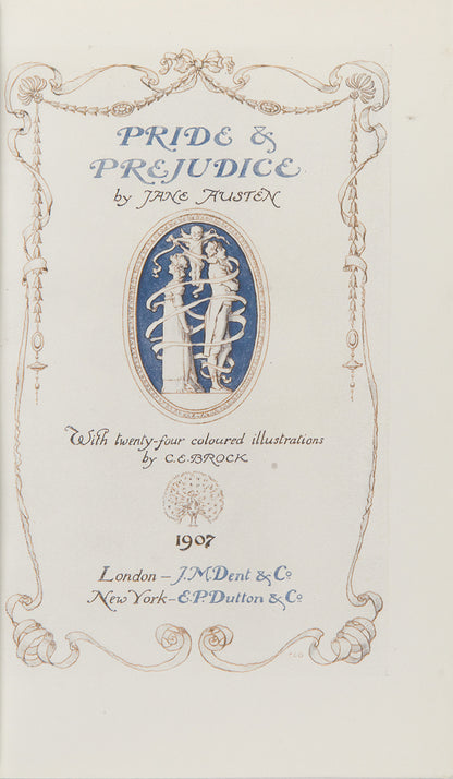 A lovely set of The Novels of Jane Austen, with colour illustrations by C.E. Brock.