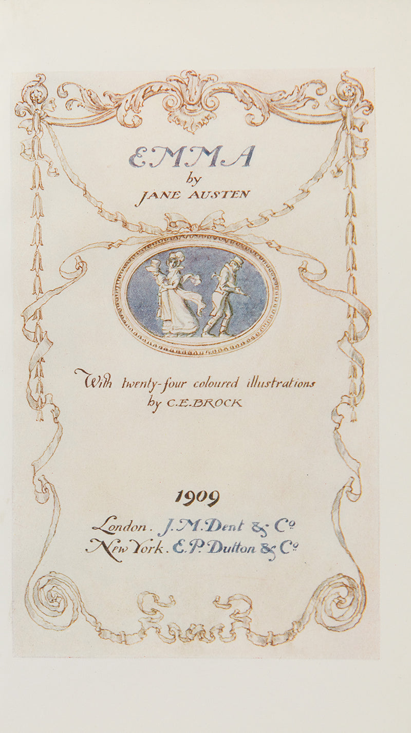 A lovely set of The Novels of Jane Austen, with colour illustrations by C.E. Brock.