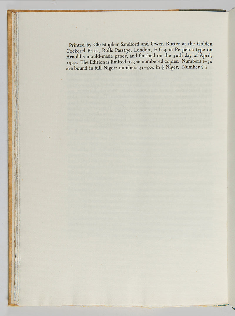 Scarce limited edition bound by Sangorski & Sutcliffe of Gertrude Bell's The Arab War.