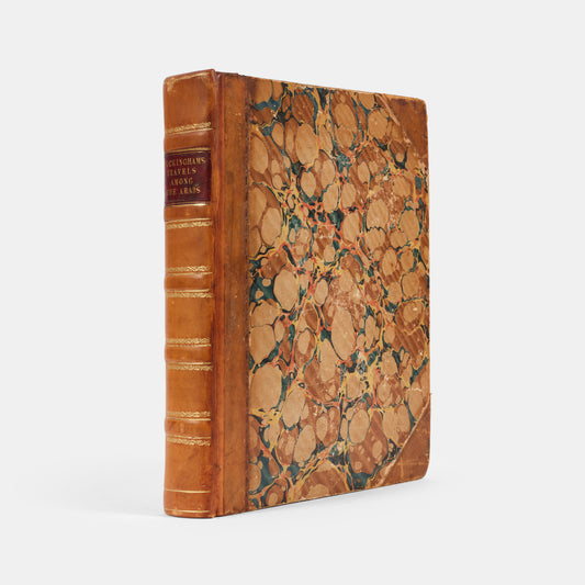 Freya Stark's copy of this first edition of Travels Among the Arab Tribes by James Silk Buckingham, with her bookplate.