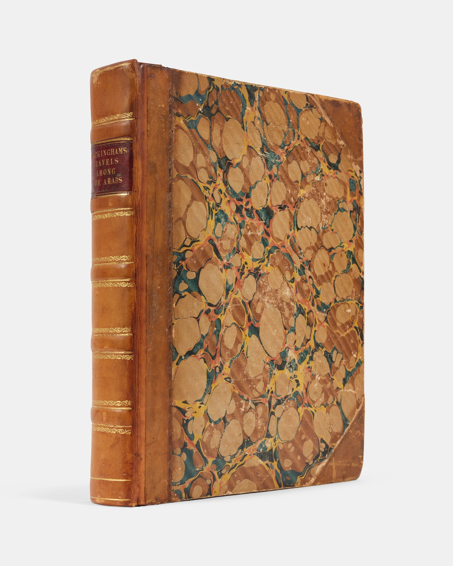 Freya Stark's copy of this first edition of Travels Among the Arab Tribes by James Silk Buckingham, with her bookplate.