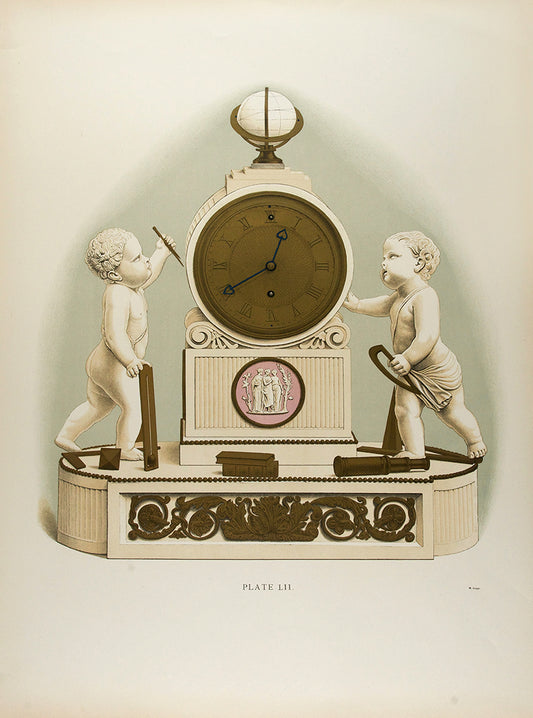 A Clock in Marble and Ormolu. Pl.LII.