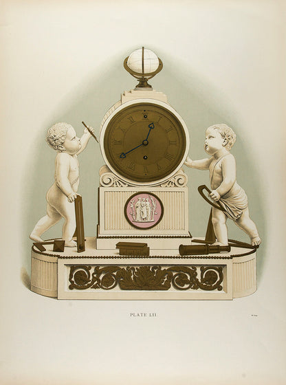 A Clock in Marble and Ormolu. Pl.LII.