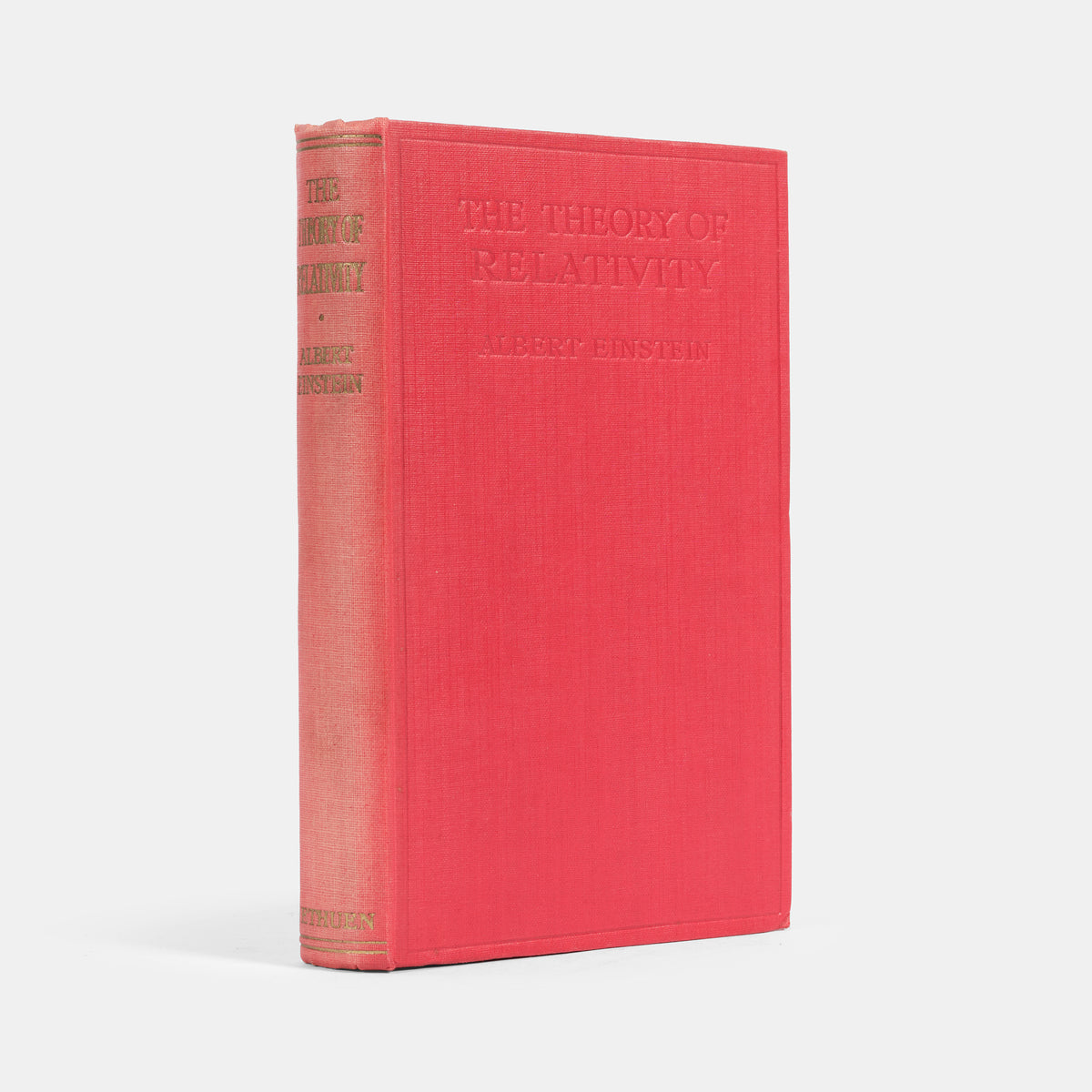 First English language edition, first impression of Einstein's first popular treatment of his revolutionary theory, Relativity, The Special & the General Theory
