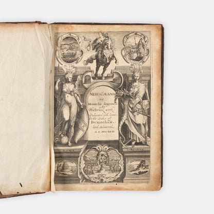 The first edition of Edmund Bolton's history of Roman Emperor Nero, one of the earliest works to be illustrated with engravings of Roman coins