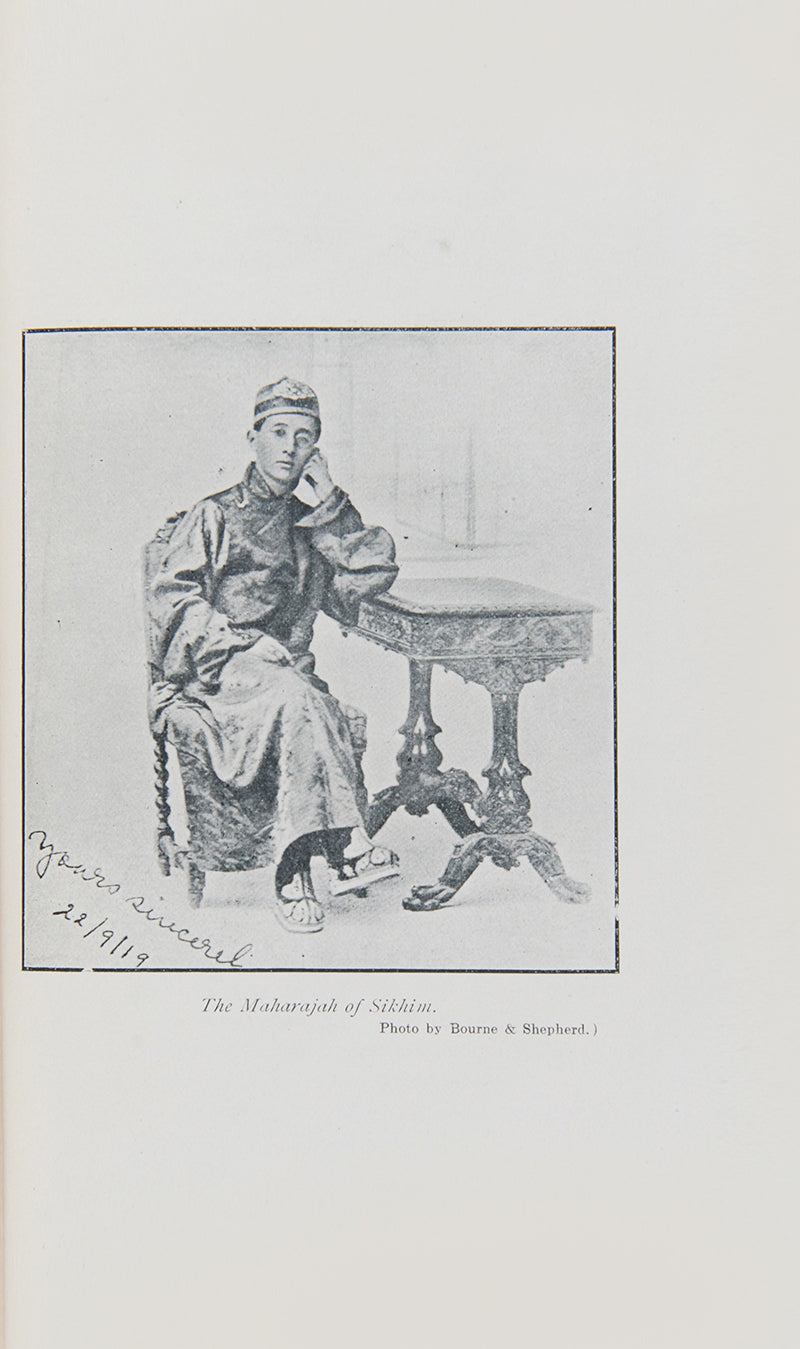 Signed first edition of Midst Himalayan Mists by Rubeigh James Minney, a noted journalist and travel enthusiast.