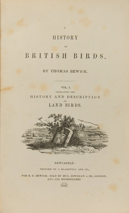 Hancock's edition of Bewick's A History of British Birds, containing twenty additional engravings for the first time.