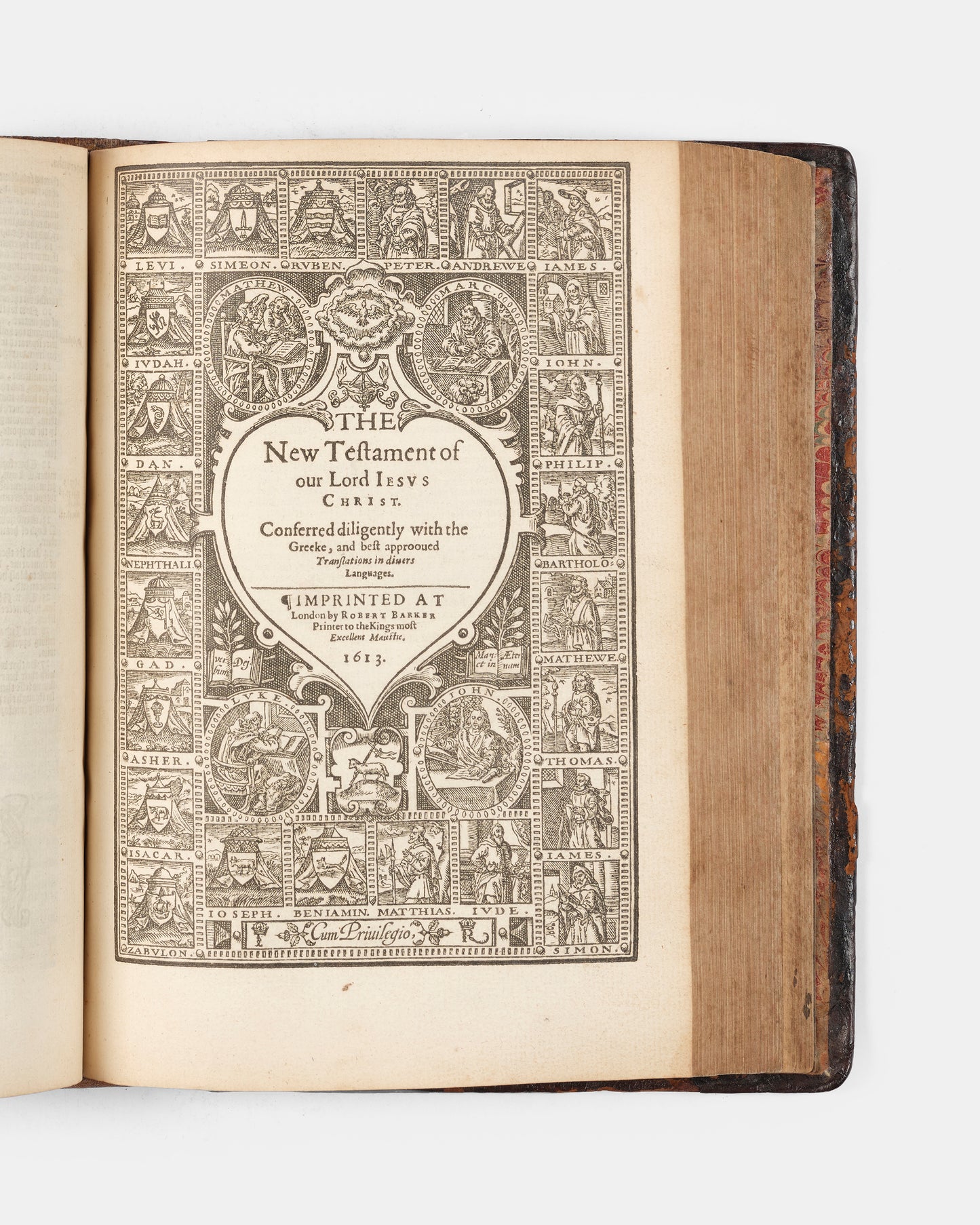 A superb, rare complete example of the Geneva Bible, bound with the Book of Common Prayer, Concordances and Pslam, in the original blind-panelled calf binding
