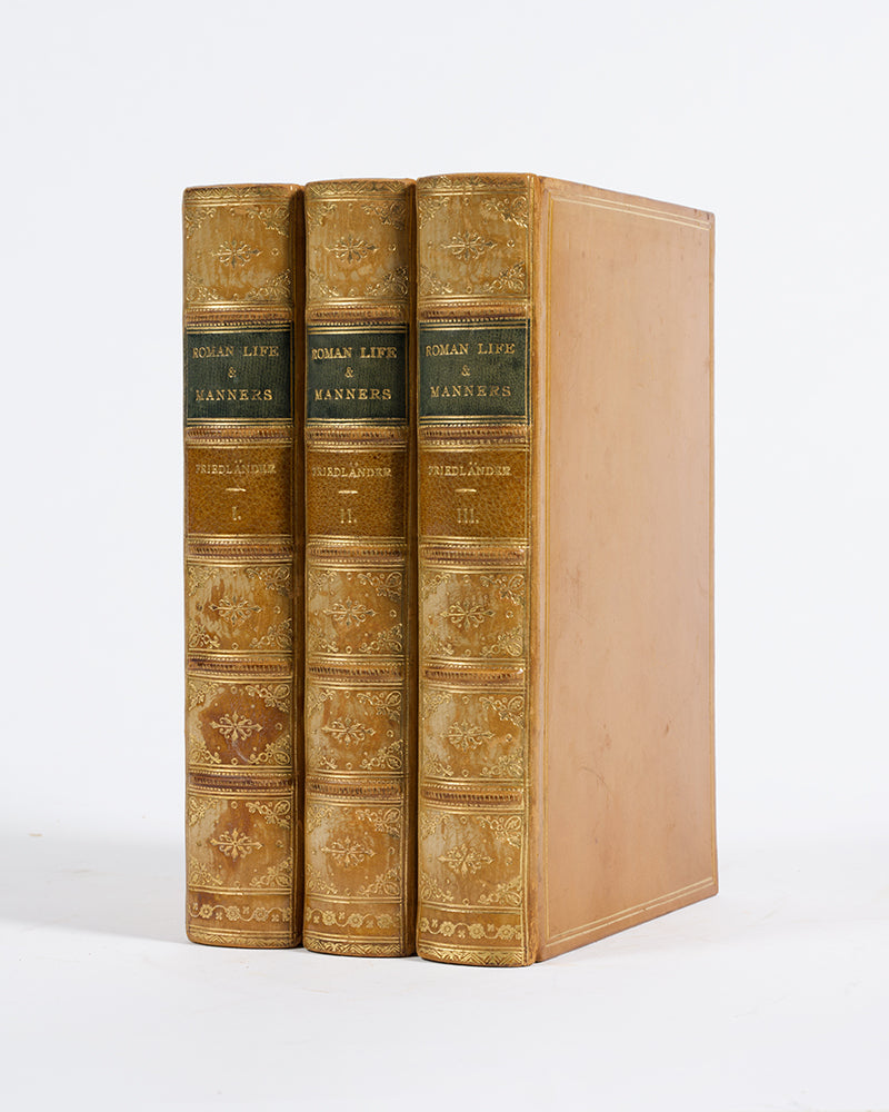 The first edition in English of German philologist Ludwig Friedländer's influential history of Roman Life and Manners under the Early Empire, Sittengschichte Roms