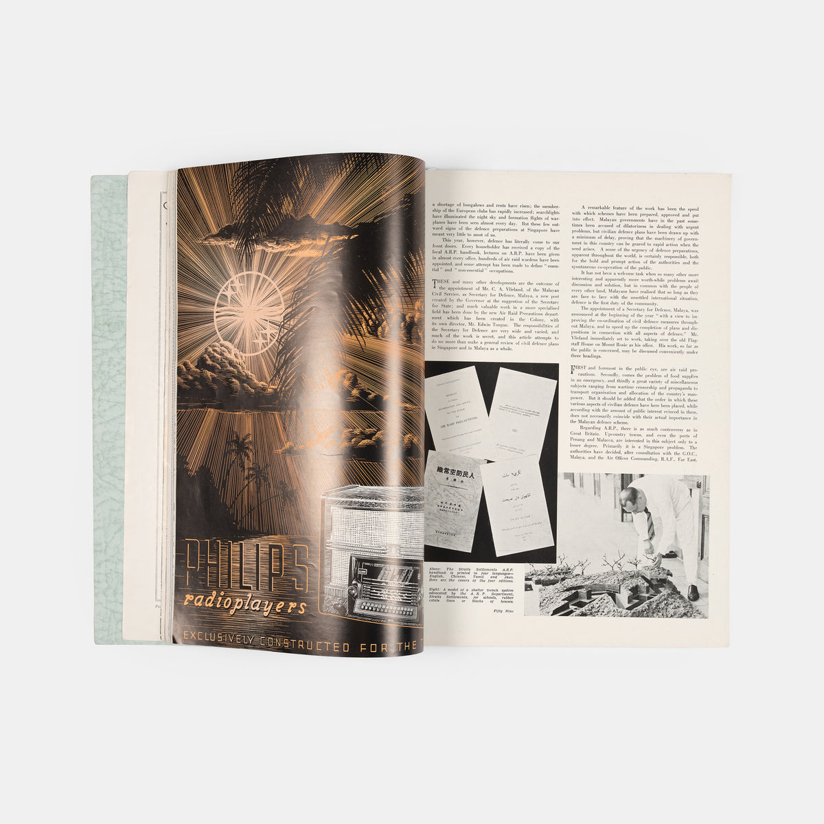First edition of the 1939 issue of the The Straits Times Annual of Singapore, profusely illustrated and revealing life in Singapore and Southeast Asia at the outset of the War.