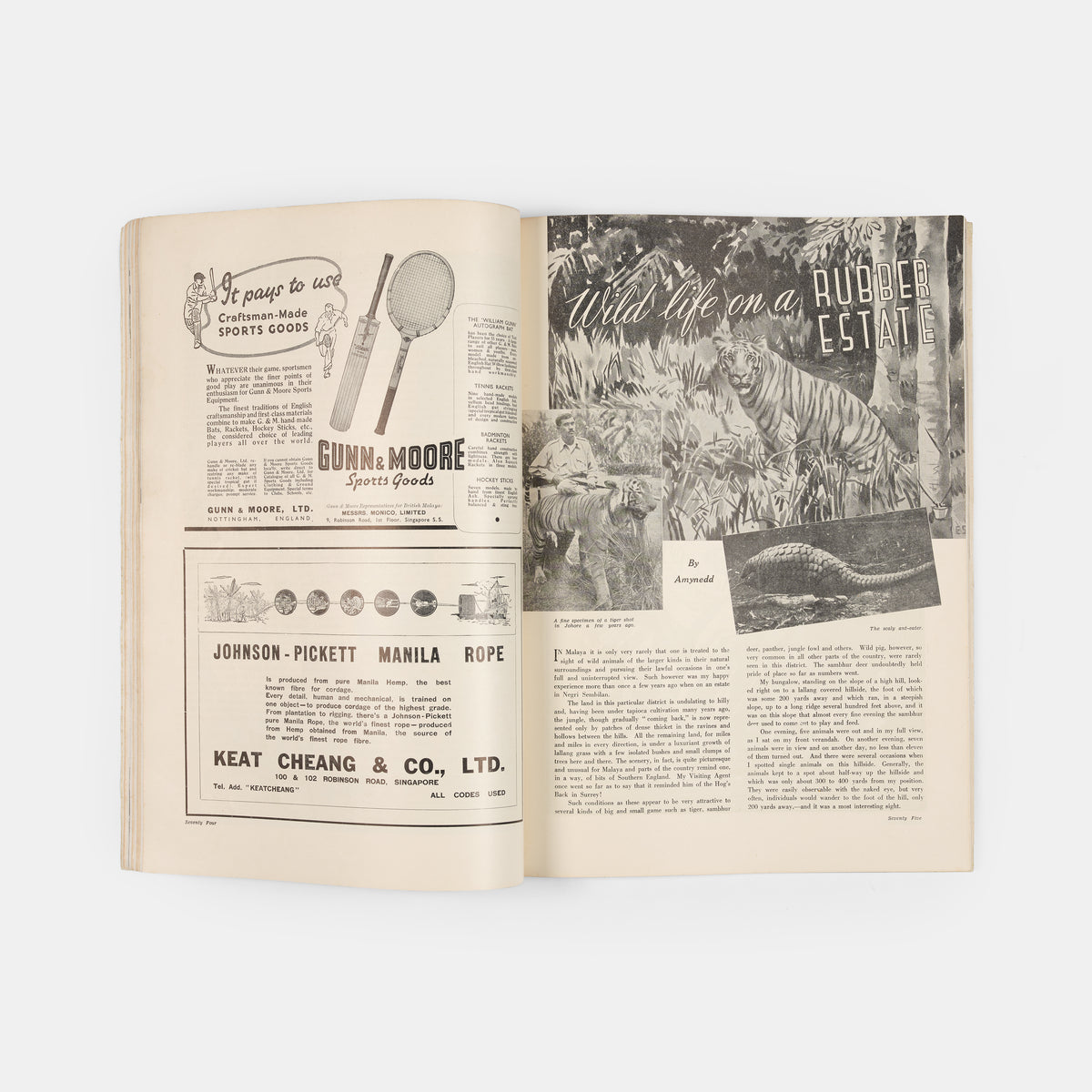 First edition of the 1940 issue of the The Straits Times Annual of Singapore, profusely illustrated and revealing life in Singapore and Southeast Asia.