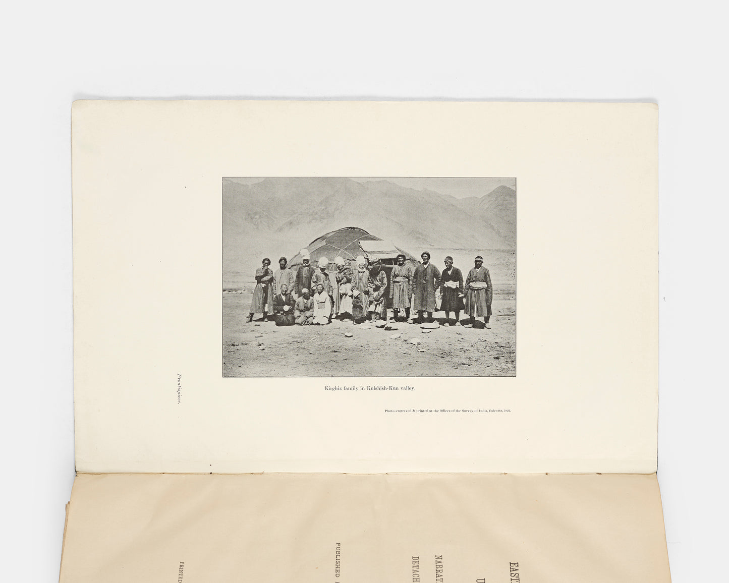 First edition of Explorations in the Eastern Kara-Koram and the Upper Yarkand Valley by Henry Wood, the scarce Survey of India report of De Filippi's Central Asian expedition which identified the Rimo Muztagh as the glacial source of the Yarkand River.