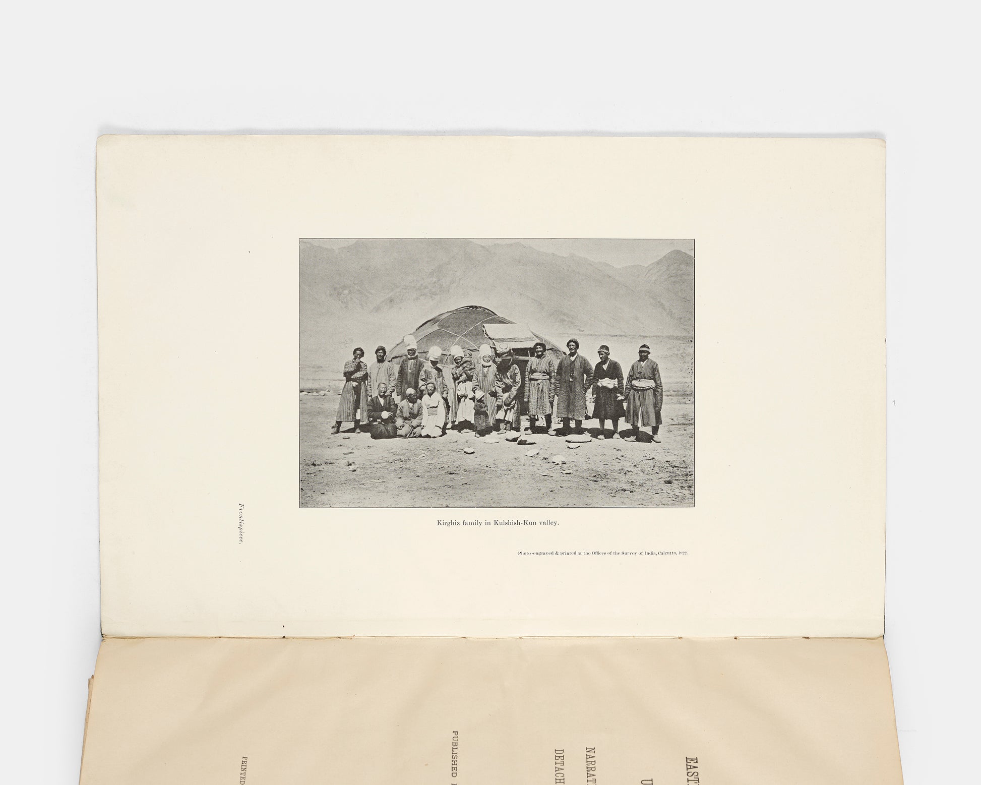 First edition of Explorations in the Eastern Kara-Koram and the Upper Yarkand Valley by Henry Wood, the scarce Survey of India report of De Filippi's Central Asian expedition which identified the Rimo Muztagh as the glacial source of the Yarkand River.