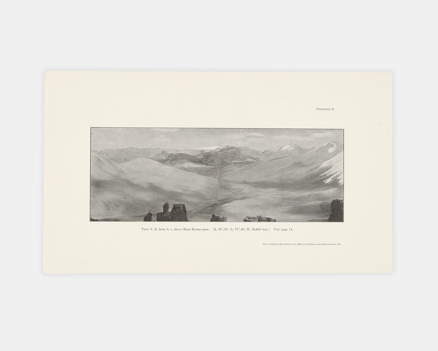 First edition of Explorations in the Eastern Kara-Koram and the Upper Yarkand Valley by Henry Wood, the scarce Survey of India report of De Filippi's Central Asian expedition which identified the Rimo Muztagh as the glacial source of the Yarkand River.
