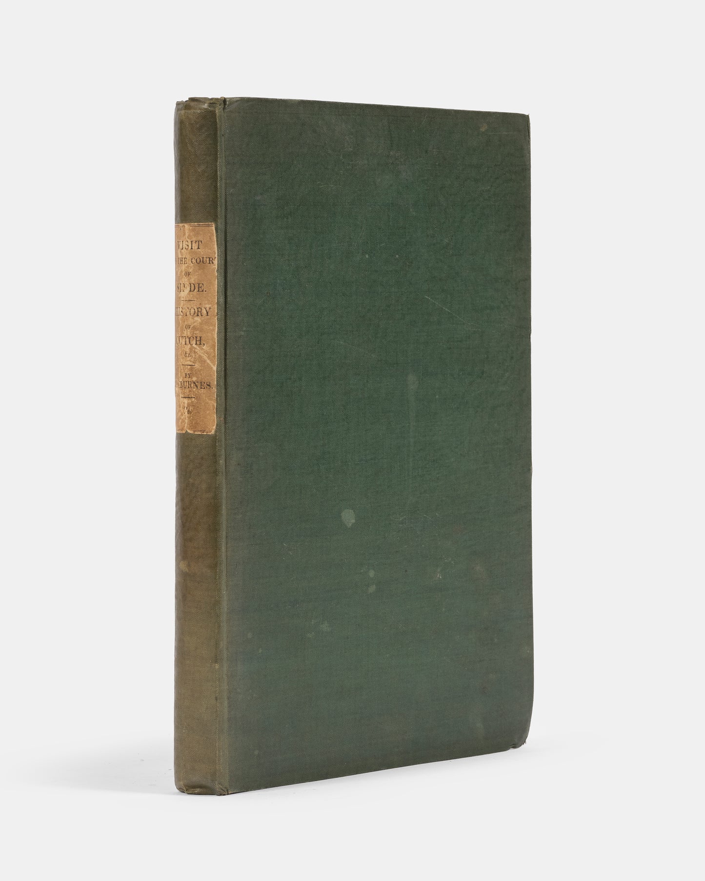 James Burnes's own copy of his work A Narrative of a Visit to the Court of Sinde, with his bookplate, a scarce account of Sindh and the Kutch.