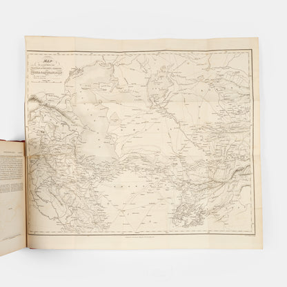 First edition in the original cloth of Caravan Caravan Journeys and Wanderings in Persia, Afghanistan, Turkistan, and Beloochistan, by Joseph Ferrier.