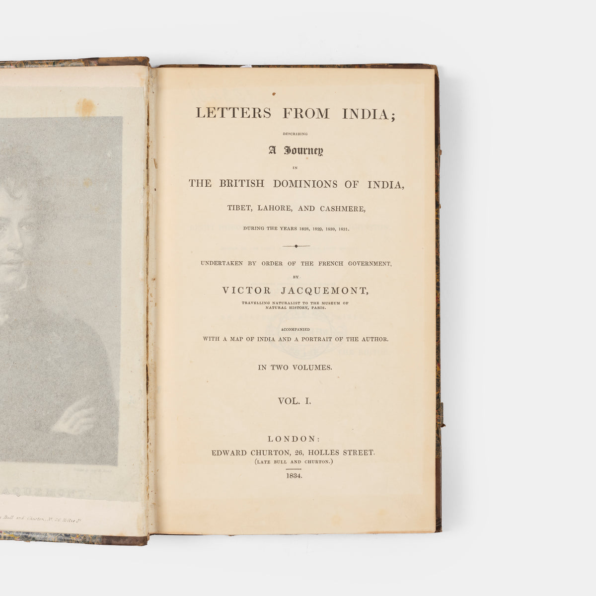 First English edition of Victor Jacquemont's Letters from India, the first publication in English of this scarce account of Jacquemont's journey through India.