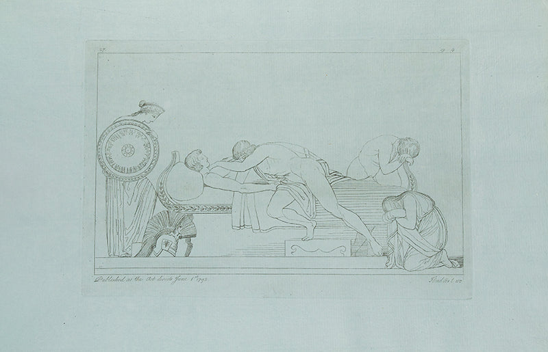 First editions of the Odyssey and the Iliad of Homer, by John Flaxman and Thomas Piroli.