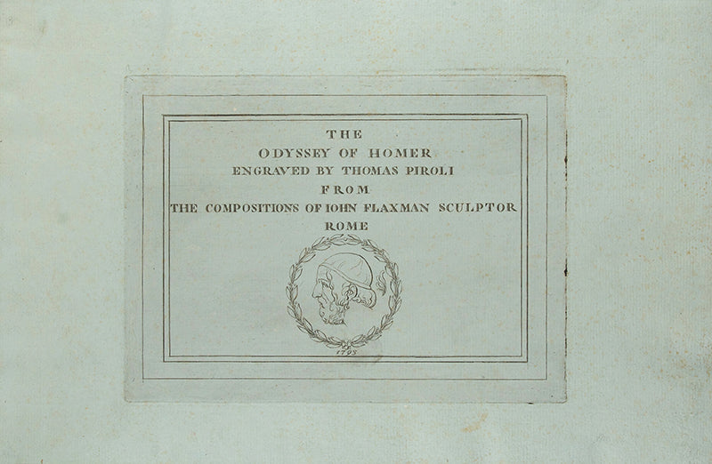 First editions of the Odyssey and the Iliad of Homer, by John Flaxman and Thomas Piroli.
