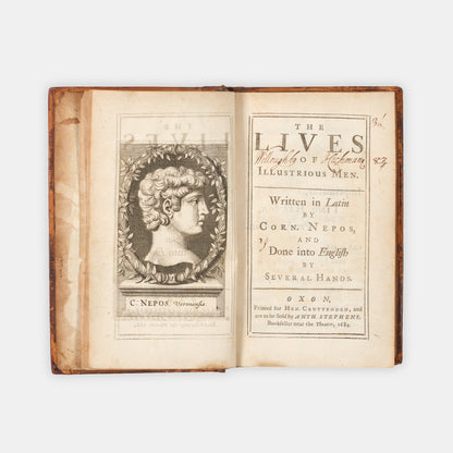 The frist edition of thi translation of Cornelius Nepos' De Viris Illustribus, The Lives of Illustrious Men