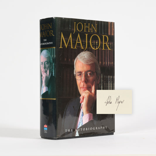 A signed first edition of John Major's autobiography, who served as Prime Minister of the United Kingdom and Leader of the Conservative Party from 1990 to 1997.