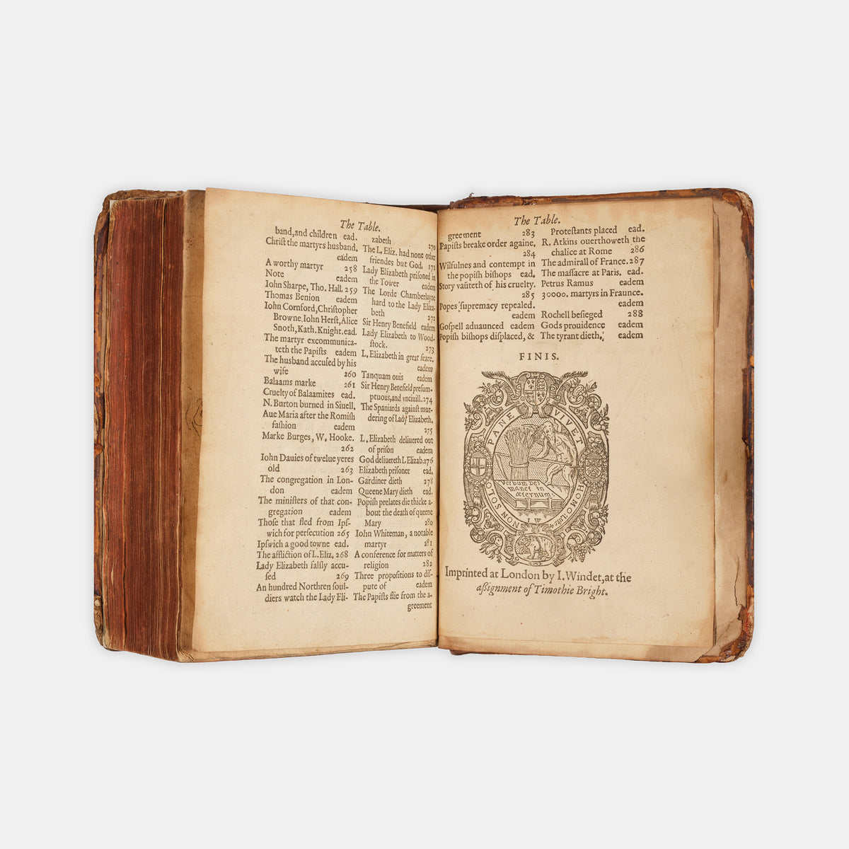 The first abridged edition of John Foxe's seminal history of the Protestant Reformation in England, The Actes and Monuments