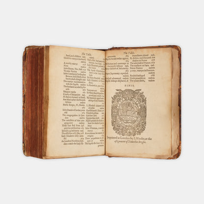 The first abridged edition of John Foxe's seminal history of the Protestant Reformation in England, The Actes and Monuments