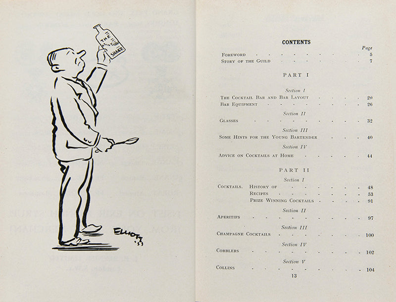A lovely, scarce copy of the first edition of The U.K.B.G. Guide to Drinks.