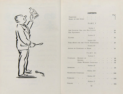 A lovely, scarce copy of the first edition of The U.K.B.G. Guide to Drinks.