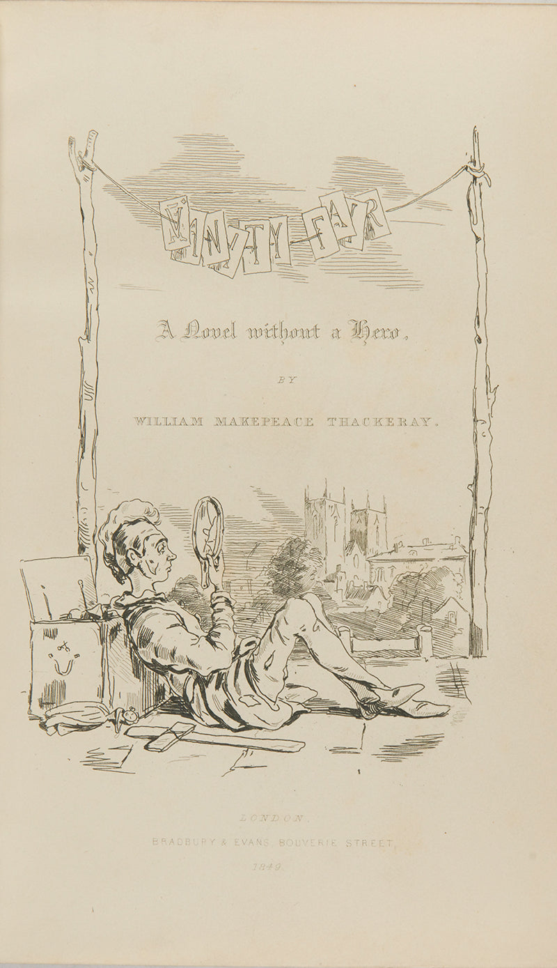 A first edition of William Makepeace Thackeray's seminal novel, Vanity Fair.