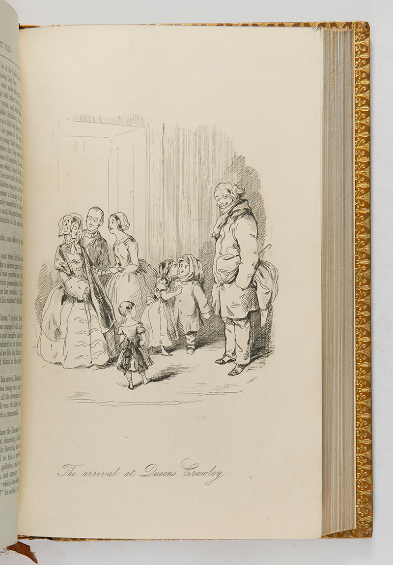 A first edition of William Makepeace Thackeray's seminal novel, Vanity Fair.