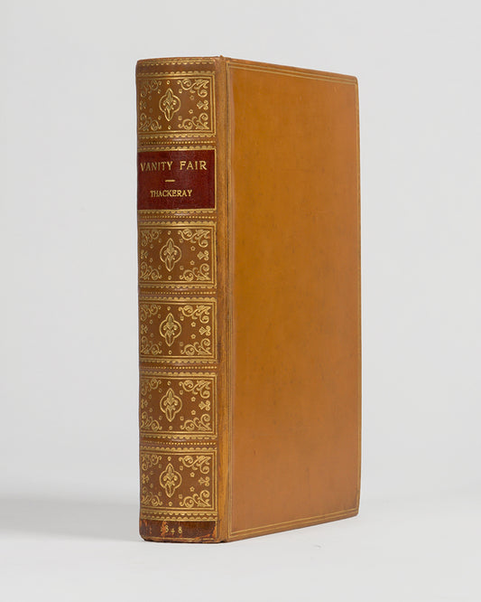 A first edition of William Makepeace Thackeray's seminal novel, Vanity Fair.