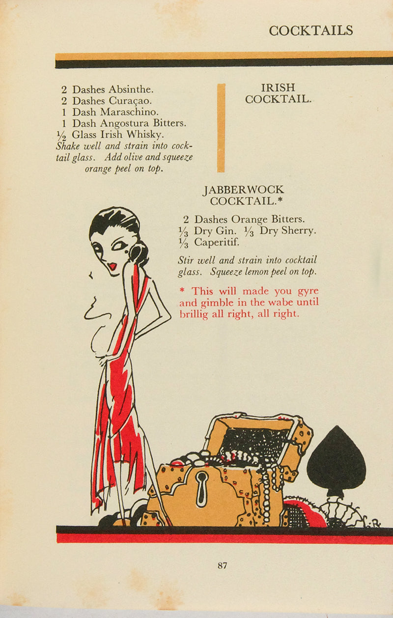 A first edition of the Art Deco classic, Harry Craddock's Savoy Cockatil Book.