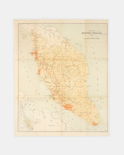 First edition, first issue, of the Handbook of British Malaya 1926 edited by Captain Raplh Lionel German, scarce to find complete with the map.