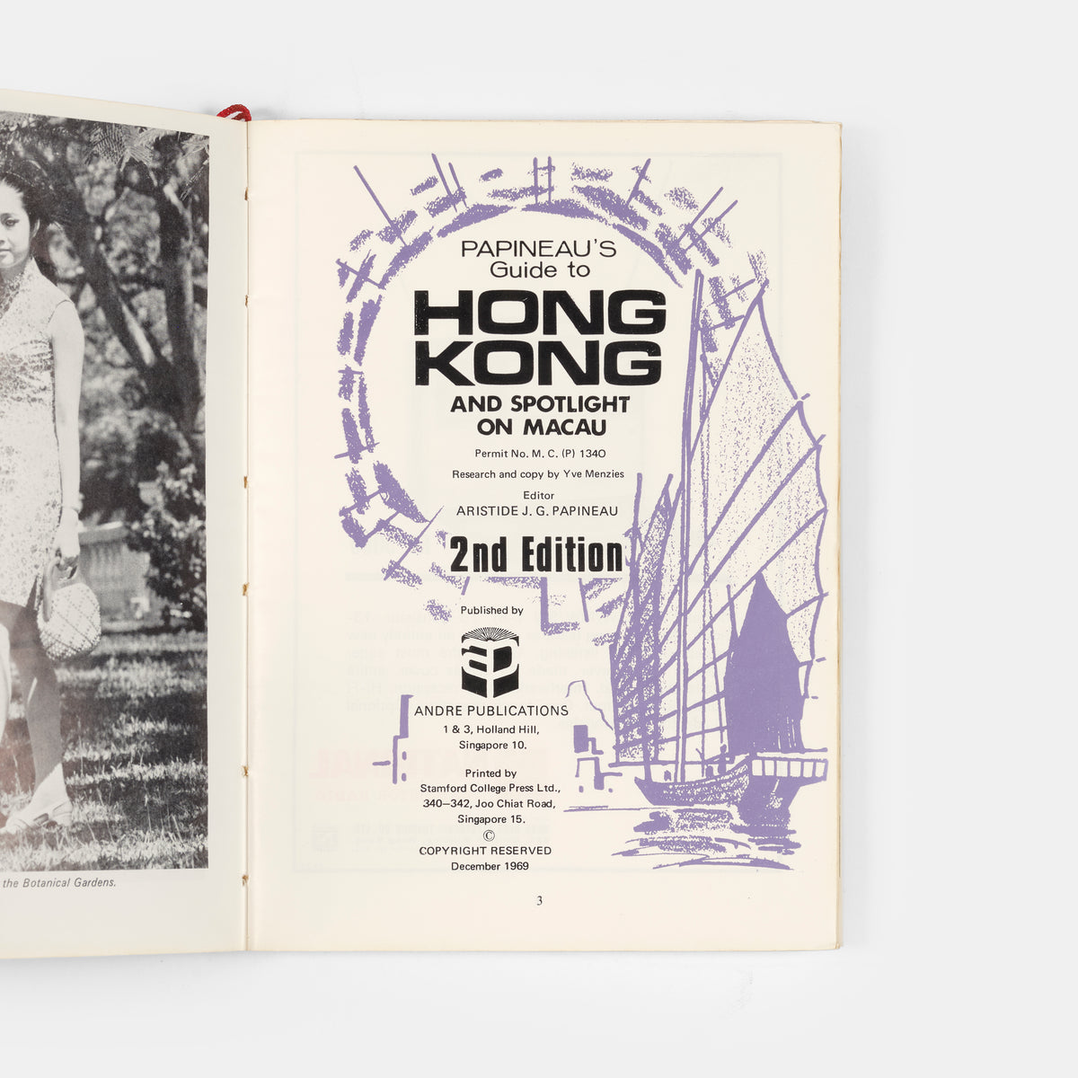 Scarce colourful guide of the 1960's Hong Kong.
