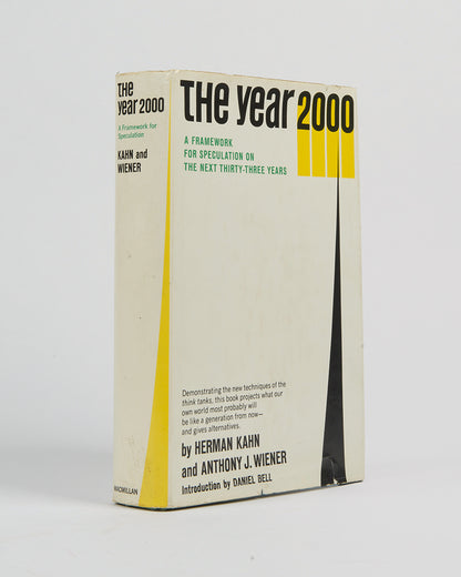 An inscribed copy of The Year 2000, in which Herman Kahn and Anthony J. Weiner gave their predictions for what the world may look like at the turn of the millennium.