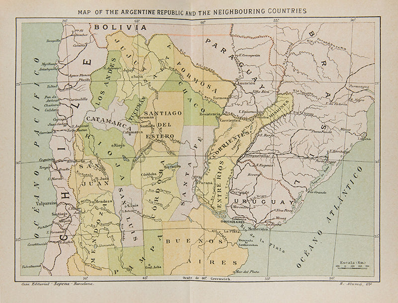 Maps include Montevideo, Buenos Airesand La Plata. 