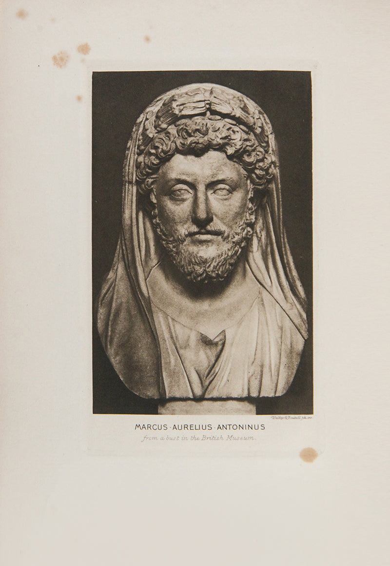 A finely pritned example of the Meditations of Roman Emperor Marcus Aurelius, translated by George Long