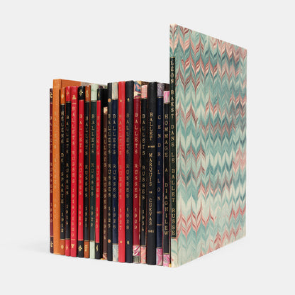 A finely bound collection of Ballets Russes programmes and souvenir publications.