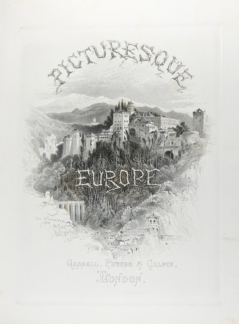 A handsome 5-volume set of Bayard Taylor's illustrated guide to Europe