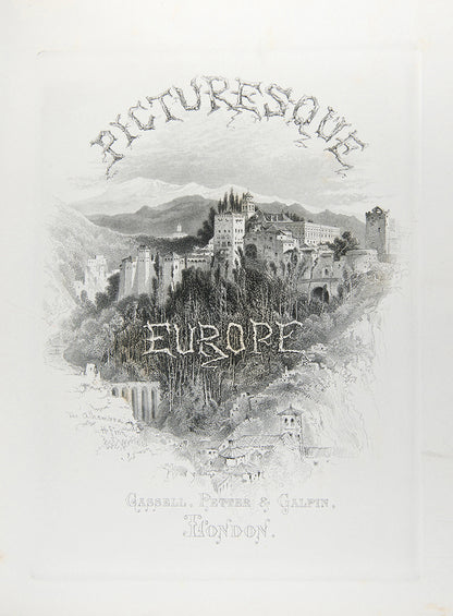 A handsome 5-volume set of Bayard Taylor's illustrated guide to Europe