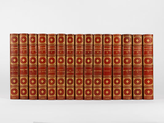 A handsome set of The Writings in Prose and Verse by the prolific Rudyard Kipling.